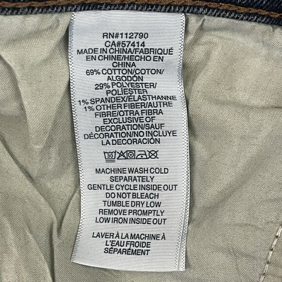 True Religion Ricky Big T Flap Relaxed Straight Jeans Mens Size 31X34 Blue Denim - Picture 13 of 16